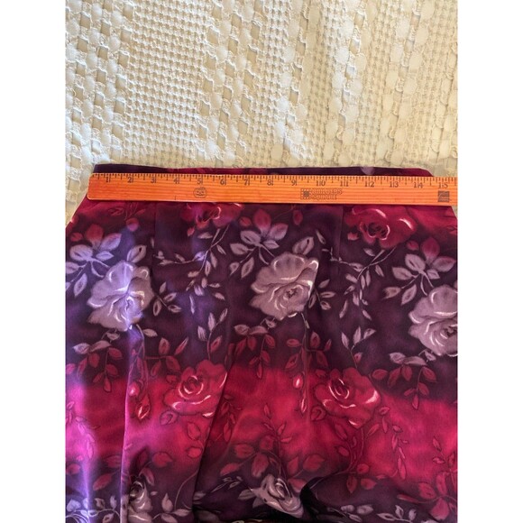 S. G. Sport Skirt Size Large Petite Elastic Waistband Back Pink Purple MIDI - Picture 11 of 12